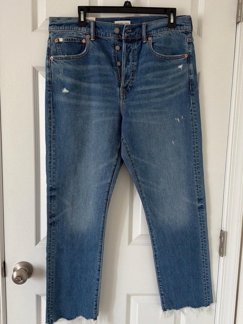 AE77 Straight Crop Jeans